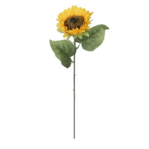 glo-21212-21212_2 GLOBOSTAR® ARTIFICIAL GARDEN YELLOW SUNFLOWER  BRANCH 21212 ΤΕΧΝΗΤΟ ΔΙΑΚΟΣΜΗΤΙΚΟ ΚΛΑΔΙ ΗΛΙ
