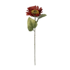 glo-21214-21214_2 GLOBOSTAR® ARTIFICIAL GARDEN RED SUNFLOWER  BRANCH 21214 ΤΕΧΝΗΤΟ ΔΙΑΚΟΣΜΗΤΙΚΟ ΚΛΑΔΙ ΗΛΙΟΤΡ