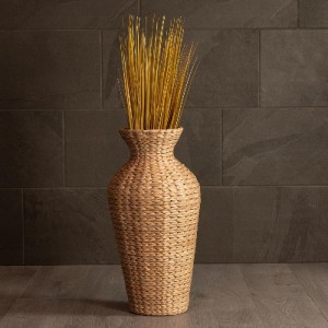 glo-21229-21229_7 GLOBOSTAR® ARTIFICIAL GARDEN HAVANA 21229 ΔΙΑΚΟΣΜΗΤΙΚΟ ΠΛΕΚΤΟ ΚΑΛΑΘΙ - ΚΑΣΠΩ ΓΛΑΣΤΡΑ - FLOWER POT ΜΠΕΖ Π29 X M29 X Υ57CM