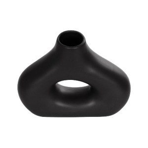 glo-21252-21252_3.webp GLOBOSTAR® ARTIFICIAL GARDEN HORIZON 21252 ΔΙΑΚΟΣΜΗΤΙΚΟ ΚΕΡΑΜΙΚΟ ΒΑΖO ΜΑΥΡΟ Π18 X Μ6 X Υ15