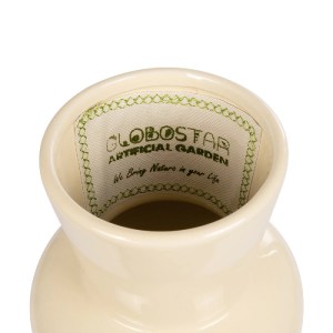 glo-21258-21258_7.webp GLOBOSTAR® ARTIFICIAL GARDEN DESERT 21258 ΔΙΑΚΟΣΜΗΤΙΚΟ ΚΕΡΑΜΙΚΟ ΒΑΖO ΜΠΕΖ Π14 X Μ14 X Υ25 