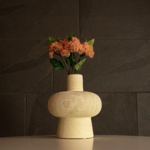 glo-21263-21263_7 GLOBOSTAR® ARTIFICIAL GARDEN ICEBERG 21263 ΔΙΑΚΟΣΜΗΤΙΚΟ ΚΕΡΑΜΙΚΟ ΒΑΖO ΜΠΕΖ Π17 X Μ17 X Υ20CM