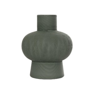 glo-21264-21264_3.webp GLOBOSTAR® ARTIFICIAL GARDEN MALACHITE 21264 ΔΙΑΚΟΣΜΗΤΙΚΟ ΚΕΡΑΜΙΚΟ ΒΑΖO ΓΚΡΙ Π13 X Μ13 X Υ