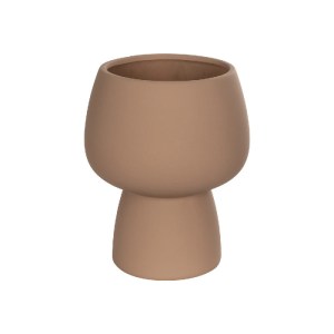 glo-21269-21269_2.webp GLOBOSTAR® ARTIFICIAL GARDEN AMBER 21269 ΔΙΑΚΟΣΜΗΤΙΚΟ ΚΕΡΑΜΙΚΟ ΒΑΖO ΚΑΦΕ Π17 X Μ17 X Υ20CM