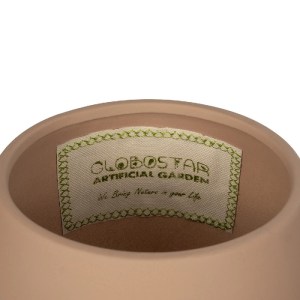 glo-21269-21269_6.webp GLOBOSTAR® ARTIFICIAL GARDEN AMBER 21269 ΔΙΑΚΟΣΜΗΤΙΚΟ ΚΕΡΑΜΙΚΟ ΒΑΖO ΚΑΦΕ Π17 X Μ17 X Υ20CM
