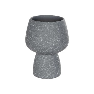 glo-21271-21271_2.webp GLOBOSTAR® ARTIFICIAL GARDEN SAMUI 21271 ΔΙΑΚΟΣΜΗΤΙΚΟ ΚΕΡΑΜΙΚΟ ΒΑΖO ΓΚΡΙ Π16 X Μ16 X Υ20CM