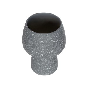 glo-21271-21271_3.webp GLOBOSTAR® ARTIFICIAL GARDEN SAMUI 21271 ΔΙΑΚΟΣΜΗΤΙΚΟ ΚΕΡΑΜΙΚΟ ΒΑΖO ΓΚΡΙ Π16 X Μ16 X Υ20CM