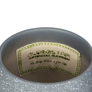 glo-21271-21271_6.webp GLOBOSTAR® ARTIFICIAL GARDEN SAMUI 21271 ΔΙΑΚΟΣΜΗΤΙΚΟ ΚΕΡΑΜΙΚΟ ΒΑΖO ΓΚΡΙ Π16 X Μ16 X Υ20CM