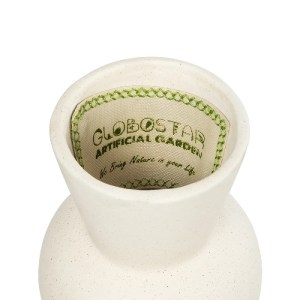 glo-21274-21274_6.webp GLOBOSTAR® ARTIFICIAL GARDEN BANGKOK 21274 ΔΙΑΚΟΣΜΗΤΙΚΗ ΚΕΡΑΜΙΚΗ ΒΑΖΟ ΜΠΕΖ Μ12.5 X Π12.5 X