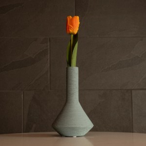 glo-21282-21282_7 GLOBOSTAR® ARTIFICIAL GARDEN TANAH 21282 ΔΙΑΚΟΣΜΗΤΙΚΟ ΚΕΡΑΜΙΚΟ ΒΑΖO ΓΚΡΙ Π13 X Μ13 X Υ20CM
