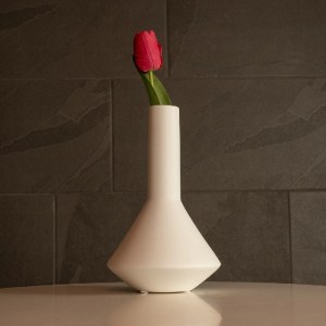 glo-21283-21283_7 GLOBOSTAR® ARTIFICIAL GARDEN ARMENINVILLE 21283 ΔΙΑΚΟΣΜΗΤΙΚΟ ΚΕΡΑΜΙΚΟ ΒΑΖO ΛΕΥΚΟ Π16 X Μ16 X Υ25CM