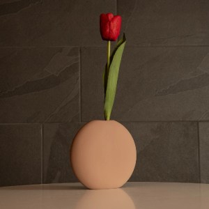 glo-21290-21290_7 GLOBOSTAR® ARTIFICIAL GARDEN LANZAROTE 21290 ΔΙΑΚΟΣΜΗΤΙΚΟ ΚΕΡΑΜΙΚΟ ΒΑΖO ΚΑΦΕ Π15 X Μ15 X Υ14CM