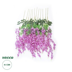 glo-21510-21510_0 GLOBOSTAR® ARTIFICIAL GARDEN PURPLE WISTERIA FLOWER BRANCH 21510 ΣΕΤ 12 ΤΕΧΝΗΤΑ ΔΙΑΚΟΣΜΗΤΙ