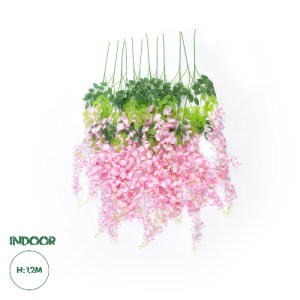 glo-21511-21511_0 GLOBOSTAR® ARTIFICIAL GARDEN PALE PINK WISTERIA FLOWER BRANCH 21511 ΣΕΤ 12 ΤΕΧΝΗΤΑ ΔΙΑΚΟΣΜ
