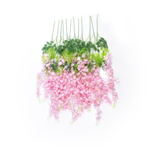 glo-21511-21511_2 GLOBOSTAR® ARTIFICIAL GARDEN PALE PINK WISTERIA FLOWER BRANCH 21511 ΣΕΤ 12 ΤΕΧΝΗΤΑ ΔΙΑΚΟΣΜ