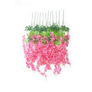 glo-21512-21512_2 GLOBOSTAR® ARTIFICIAL GARDEN HOT PINK WISTERIA FLOWER BRANCH 21512 ΣΕΤ 12 ΤΕΧΝΗΤΑ ΔΙΑΚΟΣΜΗ