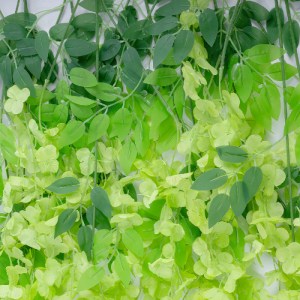 glo-21514-21514_4 GLOBOSTAR® ARTIFICIAL GARDEN GREEN WISTERIA FLOWER BRANCH 21514 ΣΕΤ 12 ΤΕΧΝΗΤΑ ΔΙΑΚΟΣΜΗΤΙΚ