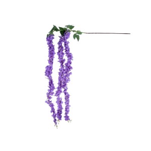 glo-21517-21517_2 GLOBOSTAR® ARTIFICIAL GARDEN PURPLE WISTERIA FLOWER BRANCH 21517 ΤΕΧΝΗΤΟ ΔΙΑΚΟΣΜΗΤΙΚΟ ΚΛΑΔ