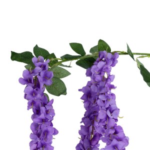glo-21517-21517_3 GLOBOSTAR® ARTIFICIAL GARDEN PURPLE WISTERIA FLOWER BRANCH 21517 ΤΕΧΝΗΤΟ ΔΙΑΚΟΣΜΗΤΙΚΟ ΚΛΑΔ