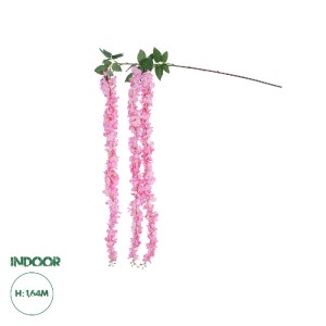 glo-21518-21518_0 GLOBOSTAR® ARTIFICIAL GARDEN PINK WISTERIA FLOWER BRANCH 21518 ΤΕΧΝΗΤΟ ΔΙΑΚΟΣΜΗΤΙΚΟ ΚΛΑΔΙ 