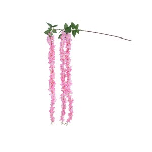 glo-21518-21518_2 GLOBOSTAR® ARTIFICIAL GARDEN PINK WISTERIA FLOWER BRANCH 21518 ΤΕΧΝΗΤΟ ΔΙΑΚΟΣΜΗΤΙΚΟ ΚΛΑΔΙ 