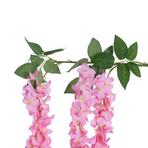 glo-21518-21518_3 GLOBOSTAR® ARTIFICIAL GARDEN PINK WISTERIA FLOWER BRANCH 21518 ΤΕΧΝΗΤΟ ΔΙΑΚΟΣΜΗΤΙΚΟ ΚΛΑΔΙ 