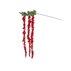 glo-21519-4993f8_21519_2 GLOBOSTAR® ARTIFICIAL GARDEN RED WISTERIA FLOWER BRANCH 21519 ΤΕΧΝΗΤΟ ΔΙΑΚΟΣΜΗΤΙΚΟ ΚΛΑΔΙ Β