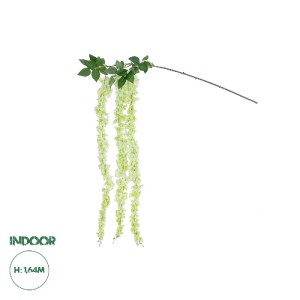 glo-21520-21520_0 GLOBOSTAR® ARTIFICIAL GARDEN GREEN WISTERIA FLOWER BRANCH 21520 ΤΕΧΝΗΤΟ ΔΙΑΚΟΣΜΗΤΙΚΟ ΚΛΑΔΙ