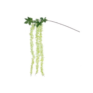 glo-21520-21520_2 GLOBOSTAR® ARTIFICIAL GARDEN GREEN WISTERIA FLOWER BRANCH 21520 ΤΕΧΝΗΤΟ ΔΙΑΚΟΣΜΗΤΙΚΟ ΚΛΑΔΙ