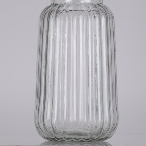 glo-35600-35600_5 GLOBOSTAR® LAYLA 35600 ΔΙΑΚΟΣΜΗΤΙΚΟ ΒΑΖΟ ΓΥΑΛΙΝΟ ΔΙΑΦΑΝΟ Φ11 X Υ22CM