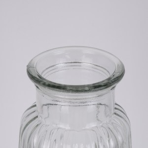 glo-35600-35600_6 GLOBOSTAR® LAYLA 35600 ΔΙΑΚΟΣΜΗΤΙΚΟ ΒΑΖΟ ΓΥΑΛΙΝΟ ΔΙΑΦΑΝΟ Φ11 X Υ22CM
