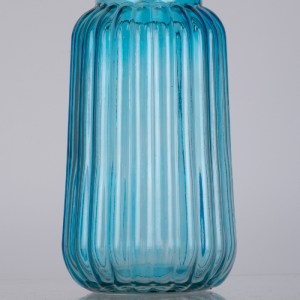 glo-35602-35602_5 GLOBOSTAR® LAYLA 35602 ΔΙΑΚΟΣΜΗΤΙΚΟ ΒΑΖΟ ΓΥΑΛΙΝΟ ΓΑΛΑΖΙΟ Φ11 X Υ22CM