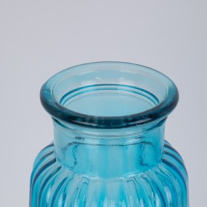 glo-35602-35602_6 GLOBOSTAR® LAYLA 35602 ΔΙΑΚΟΣΜΗΤΙΚΟ ΒΑΖΟ ΓΥΑΛΙΝΟ ΓΑΛΑΖΙΟ Φ11 X Υ22CM