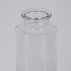 glo-35618-35618_3 GLOBOSTAR® LUCY 35618 ΔΙΑΚΟΣΜΗΤΙΚΟ ΒΑΖΟ ΓΥΑΛΙΝΟ ΔΙΑΦΑΝΟ ΜΕ ΣΧΟΙΝΙ Φ5.8 X Υ19.6CM