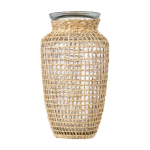 glo-35621-35621_2 GLOBOSTAR® MANDY 35621 ΔΙΑΚΟΣΜΗΤΙΚΟ ΒΑΖΟ ΓΥΑΛΙΝΟ ΔΙΑΦΑΝΟ ΜΕ ΜΠΑΜΠΟΥ Φ11.5 X Υ21CM