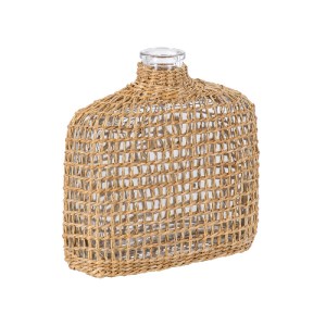 glo-35622-35622_2 GLOBOSTAR® MANDY 35622 ΔΙΑΚΟΣΜΗΤΙΚΟ ΒΑΖΟ ΓΥΑΛΙΝΟ ΔΙΑΦΑΝΟ ΜΕ ΜΠΑΜΠΟΥ Μ14.5 X Π4.5 X Υ14.5CM