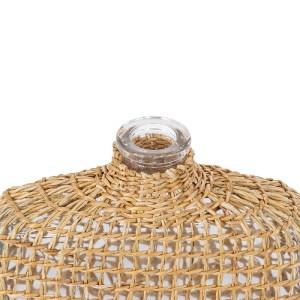 glo-35622-35622_4 GLOBOSTAR® MANDY 35622 ΔΙΑΚΟΣΜΗΤΙΚΟ ΒΑΖΟ ΓΥΑΛΙΝΟ ΔΙΑΦΑΝΟ ΜΕ ΜΠΑΜΠΟΥ Μ14.5 X Π4.5 X Υ14.5CM
