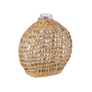 glo-35624-35624_2 GLOBOSTAR® MANDY 35624 ΔΙΑΚΟΣΜΗΤΙΚΟ ΒΑΖΟ ΓΥΑΛΙΝΟ ΔΙΑΦΑΝΟ ΜΕ ΜΠΑΜΠΟΥ Μ10.5 X Π4 X Υ11CM
