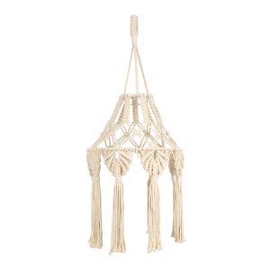 glo-36201-36201_2 GLOBOSTAR® 36201 MOROCCO BOHO ΚΑΠΕΛΟ ΦΩΤΙΣΤΙΚΟΥ- ΜΑΚΡΑΜΕ ΠΛΕΚΤΟ ΧΕΙΡΟΠΟΙΗΤΟ ΜΠΕΖ ΣΧΟΙΝΙ Μ3