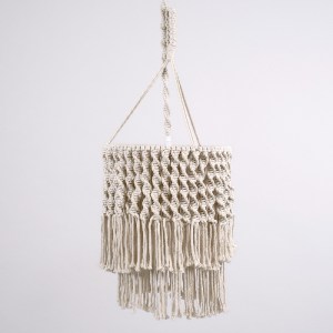 glo-36204-36204_4 GLOBOSTAR® ALGERIA 36204 BOHO ΚΡΕΜΑΣΤΟ ΦΩΤΙΣΤΙΚΟ ΜΑΚΡΑΜΕ ΜΟΝΟΦΩΤΟ 1 X E27 IP20 ΜΠΕΖ ΥΦΑΣΜΑ