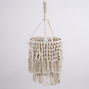 glo-36204-36204_5 GLOBOSTAR® ALGERIA 36204 BOHO ΚΡΕΜΑΣΤΟ ΦΩΤΙΣΤΙΚΟ ΜΑΚΡΑΜΕ ΜΟΝΟΦΩΤΟ 1 X E27 IP20 ΜΠΕΖ ΥΦΑΣΜΑ
