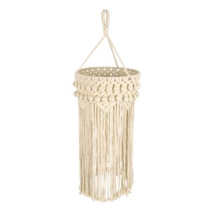 glo-36205-36205_3 GLOBOSTAR® 36205 UGANDA BOHO ΚΑΠΕΛΟ ΦΩΤΙΣΤΙΚΟΥ- ΜΑΚΡΑΜΕ ΠΛΕΚΤΟ ΧΕΙΡΟΠΟΙΗΤΟ ΜΠΕΖ ΣΧΟΙΝΙ Μ25