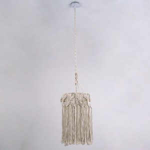 glo-36206-36206_3 GLOBOSTAR® CONGO 36206 BOHO ΚΡΕΜΑΣΤΟ ΦΩΤΙΣΤΙΚΟ ΜΑΚΡΑΜΕ ΜΟΝΟΦΩΤΟ 1 X E27 IP20 ΜΠΕΖ ΥΦΑΣΜΑ -