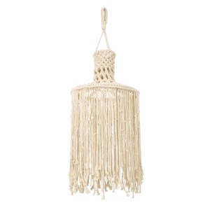 glo-36207-36207_0 GLOBOSTAR® 36207 SENEGAL BOHO ΚΑΠΕΛΟ ΦΩΤΙΣΤΙΚΟΥ- ΜΑΚΡΑΜΕ ΠΛΕΚΤΟ ΧΕΙΡΟΠΟΙΗΤΟ ΜΠΕΖ ΣΧΟΙΝΙ Μ3