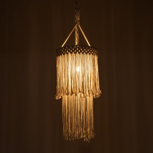 glo-36208-36208_2 GLOBOSTAR® ZAMBIA 36208 BOHO ΚΡΕΜΑΣΤΟ ΦΩΤΙΣΤΙΚΟ ΜΑΚΡΑΜΕ ΜΟΝΟΦΩΤΟ 1 X E27 IP20 ΜΠΕΖ ΥΦΑΣΜΑ 