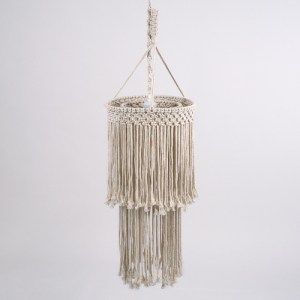 glo-36208-36208_5 GLOBOSTAR® ZAMBIA 36208 BOHO ΚΡΕΜΑΣΤΟ ΦΩΤΙΣΤΙΚΟ ΜΑΚΡΑΜΕ ΜΟΝΟΦΩΤΟ 1 X E27 IP20 ΜΠΕΖ ΥΦΑΣΜΑ 