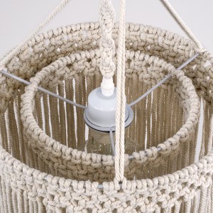 glo-36208-36208_6 GLOBOSTAR® ZAMBIA 36208 BOHO ΚΡΕΜΑΣΤΟ ΦΩΤΙΣΤΙΚΟ ΜΑΚΡΑΜΕ ΜΟΝΟΦΩΤΟ 1 X E27 IP20 ΜΠΕΖ ΥΦΑΣΜΑ 