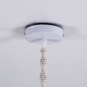 glo-36208-36208_8 GLOBOSTAR® ZAMBIA 36208 BOHO ΚΡΕΜΑΣΤΟ ΦΩΤΙΣΤΙΚΟ ΜΑΚΡΑΜΕ ΜΟΝΟΦΩΤΟ 1 X E27 IP20 ΜΠΕΖ ΥΦΑΣΜΑ 