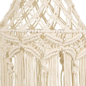 glo-36209-36209_5 GLOBOSTAR® 36209 SOMALIA BOHO ΚΑΠΕΛΟ ΦΩΤΙΣΤΙΚΟΥ ΜΑΚΡΑΜΕ ΠΛΕΚΤΟ ΧΕΙΡΟΠΟΙΗΤΟ ΜΠΕΖ ΣΧΟΙΝΙ Μ30