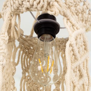 glo-36211-36211_6 GLOBOSTAR® BAHRI 36211 BOHO ΚΡΕΜΑΣΤΟ ΦΩΤΙΣΤΙΚΟ ΜΑΚΡΑΜΕ ΜΟΝΟΦΩΤΟ 1 X E27 IP20 ΜΠΕΖ ΥΦΑΣΜΑ -